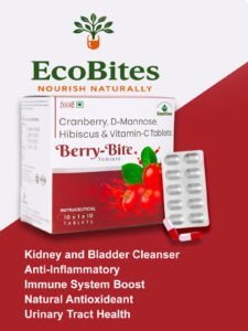 Cranberry, D-Mannose, Hibiscuss & Vitamin C Tablets